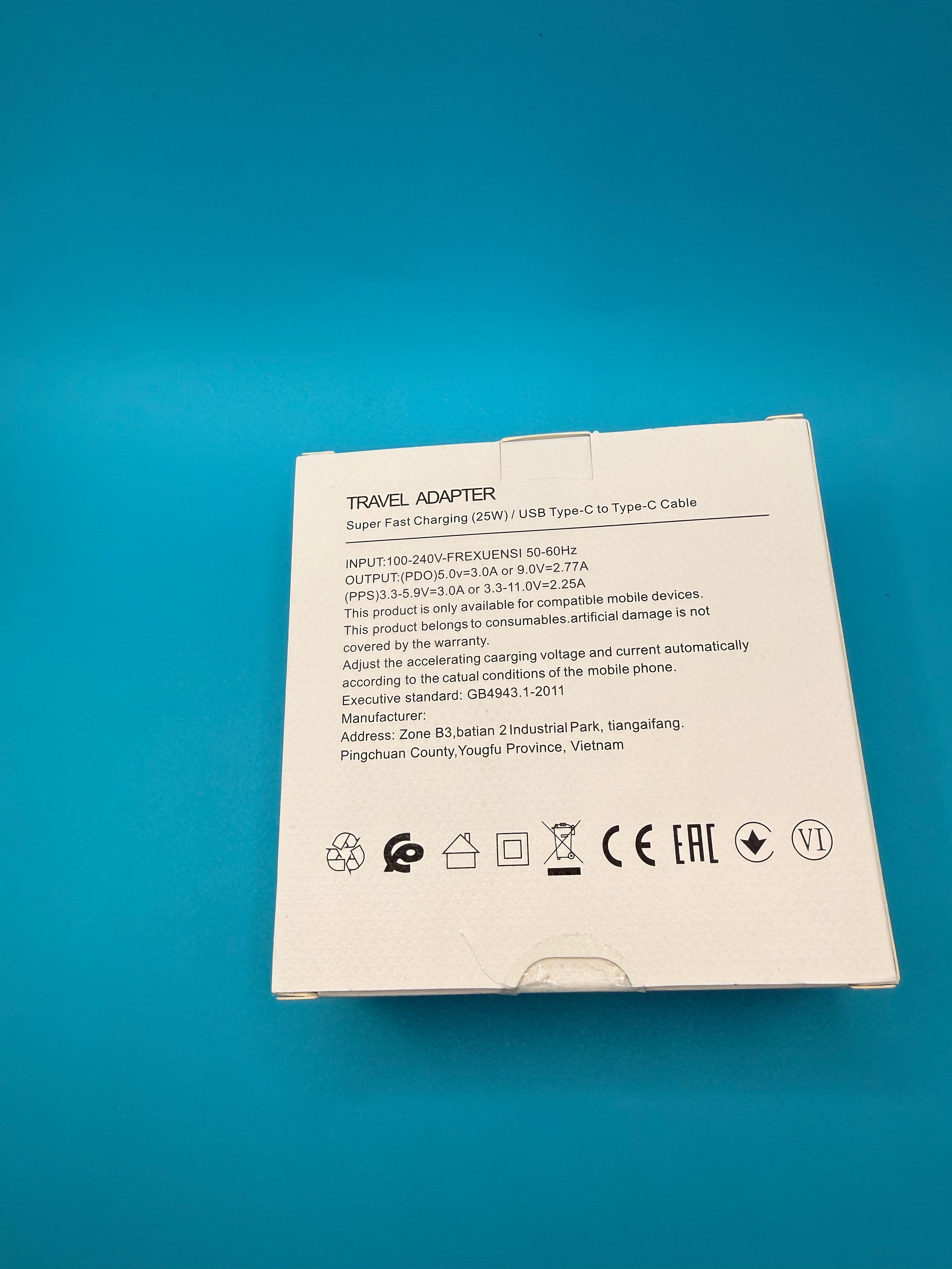 Incarcator Retea Cu Cablu USB-C Samsung, 25W, 3A, 1 x USB-C, Negru