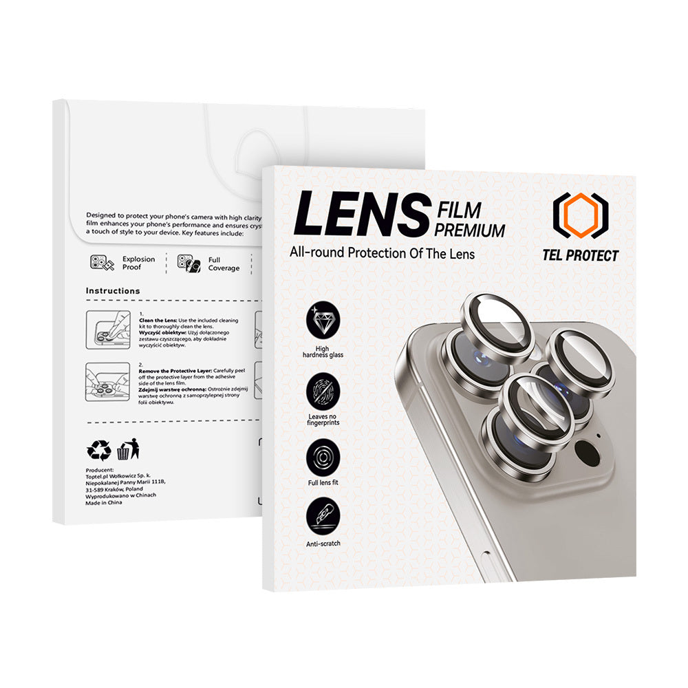 Protecție Lentile Cameră Tel Protect 3D Lens – iPhone 17 (Set 2 bucăți)