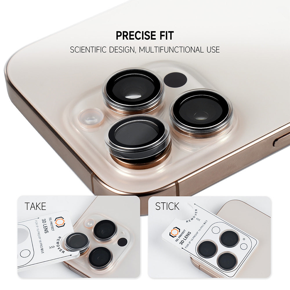 Protecție Lentile Cameră Tel Protect 3D Lens – iPhone 17 (Set 2 bucăți)